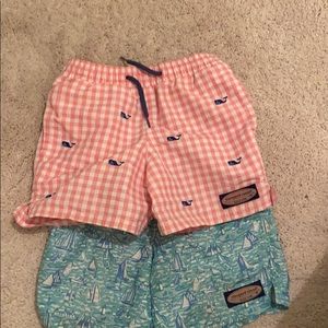 Two boys swim trunks size 5 to sell together.